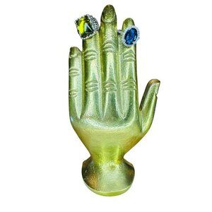 Two Free People Bohemian Rings With Large Gemstones & Intricate Silver Details